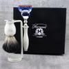 Haryali London 5 Edge Razor with Black Badger Hair Shaving Brush and Stand Perfect Shaving Kit for Mens view 1