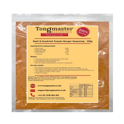Basil & Sundried Tomato Burger Seasoning - 250g (makes a 10kg batch)
