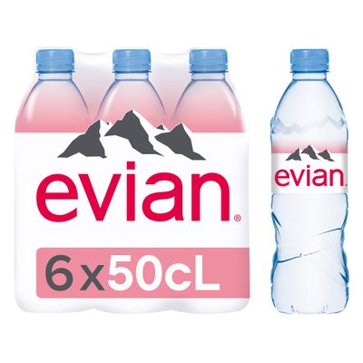 Evian Mineral Water 6x50cl
