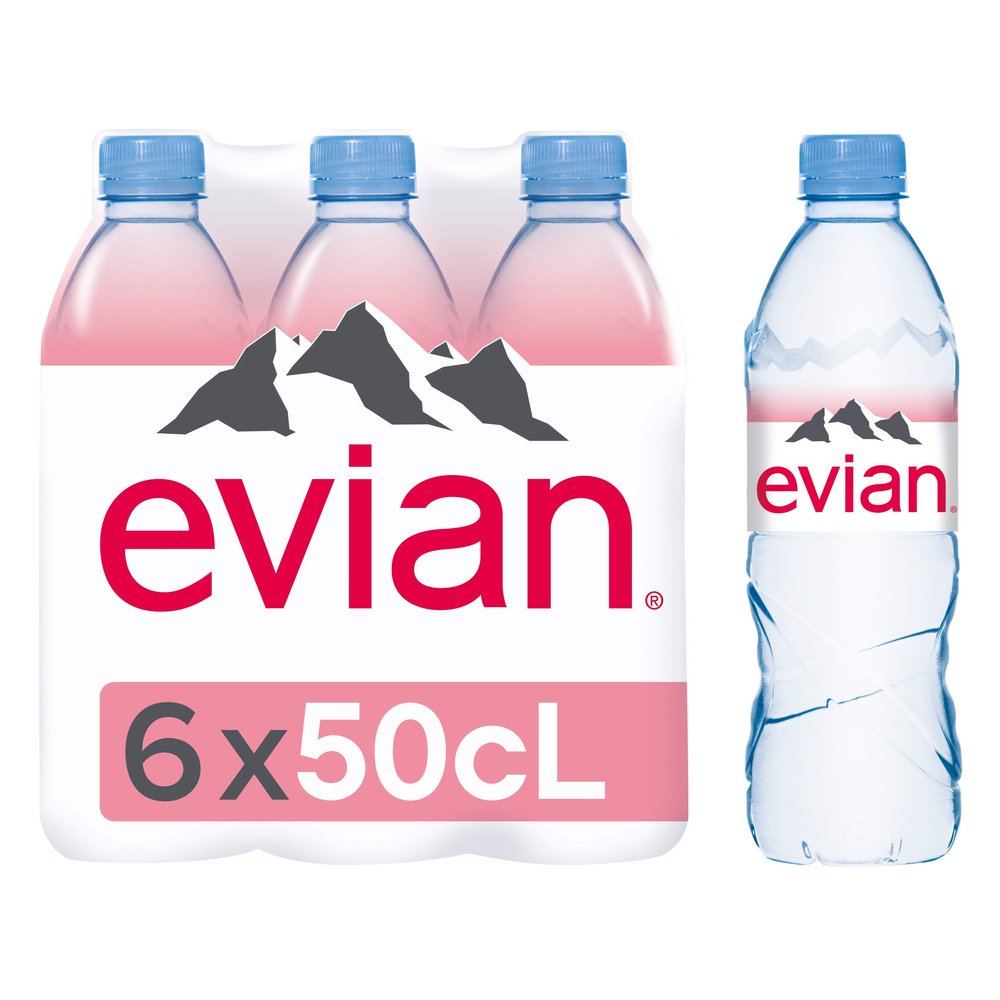 Evian Mineral Water 6x50cl