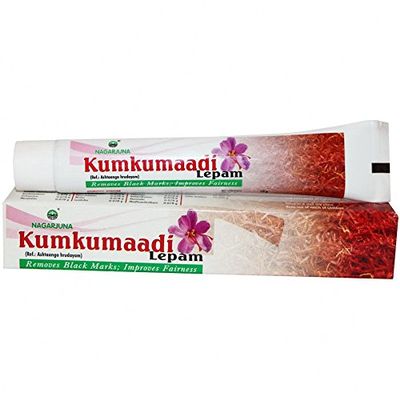 2 X Nagarjuna Kumkumaadi Lepam 10g Remove Black Marks,Improve Fairness