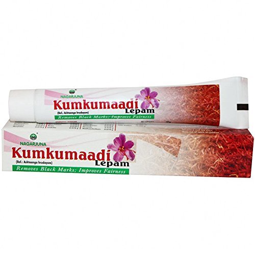 2 X Nagarjuna Kumkumaadi Lepam 10g Remove Black Marks,Improve Fairness