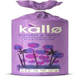 Kallo Blueberry & Vanilla Rice & Corn Cakes 120g