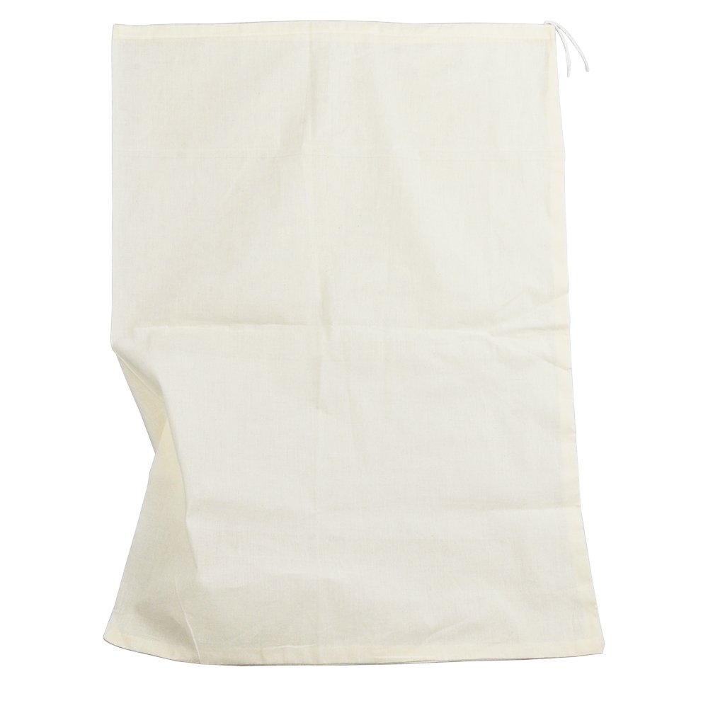 Pinfox Resuable Muslin Cotton Filter Bag, Food Strainer with Draw String (15.75" x 11.81")