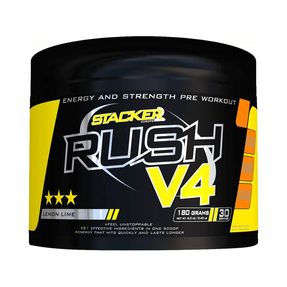 Stacker Rush V4 (30 Serv) Lemon Lime