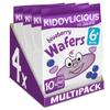 Kiddylicious Blueberry Wafers - Gluten and Dairy Free Kids Snack - Suitable for 6+ Months - 4 x 10 Twin Packs view 1