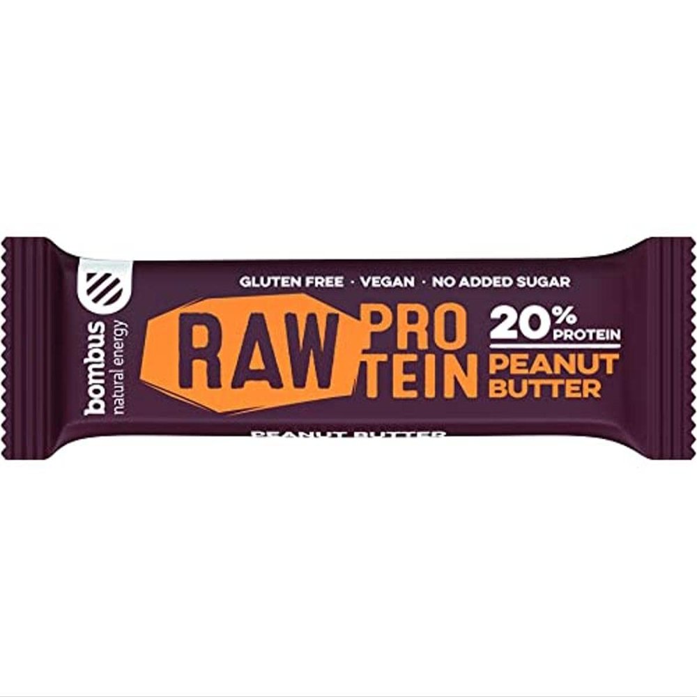 Bombus Natural Energy Raw Protein Peanut Butter Protein Bar 50g