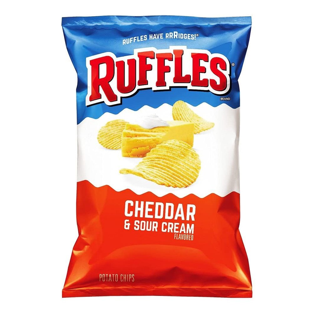 Ruffles Cheddar and Sour Cream Flavoured Potato Chips 184.2 g