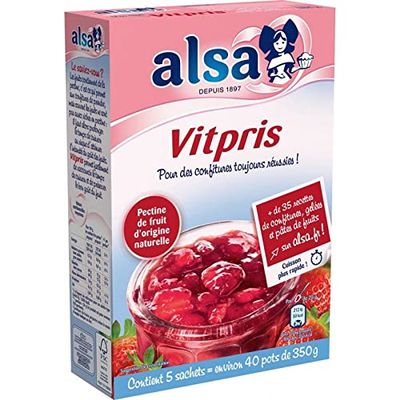 Alsa Vitpris Jam Gelling Agent 5 Sachets 188 g