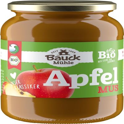 Bauckhof Appleauce sweetened organic (6 x 360 g)