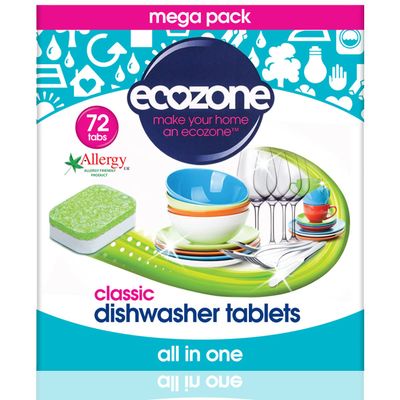 Ecozone | Dishwasher Tablets - All In One | 1 x 72s