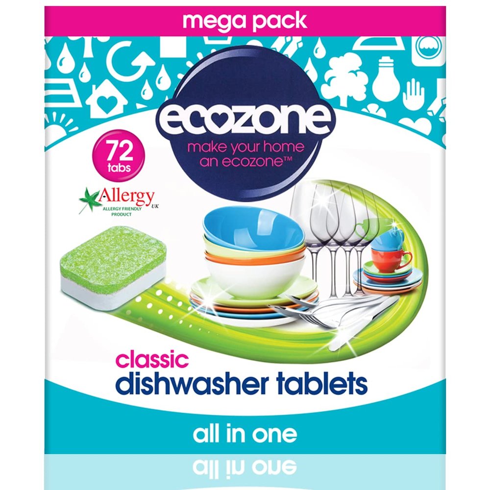 Ecozone | Dishwasher Tablets - All In One | 1 x 72s