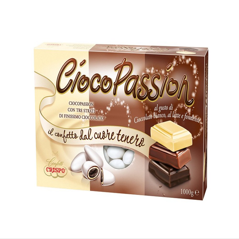 Crispo Chocolate Confetti Passion Three Layers of Chocolate - White