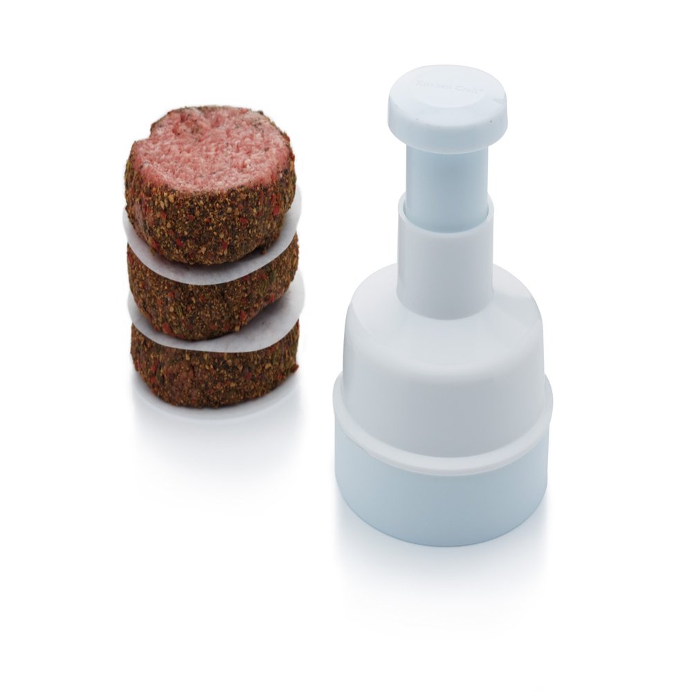 4" Burger Press / 8.5cm with 100g Seasoning Mix & Burger Discs