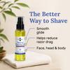Natural Shaving Oil 60ml Lavender & Bergamot Travel For Men or Women Pre Shave or Post Shave 100% Pure view 2