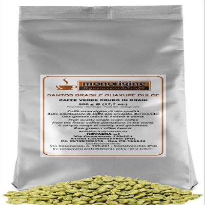 Arabica Green Coffee Beans Santos Brasile Guaxup Dulce - 500 gr