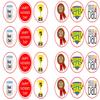 Father's Day Collection 24 x Cupcake / Cake Toppers Choice of Wafer Paper or Icing (1.5" Uncut Premium Wafer Paper Toppers x 24) view 1