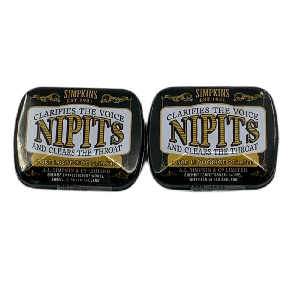 Simpkins Nipits Pure Liquorice Pellets 12g (2 Pack)