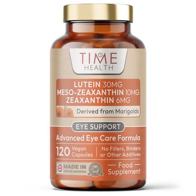 Micro-encapsulated Formula - Lutein 30mg - Meso-zeaxanthin 10mg - Zeaxanthin 6mg - 100% Pure, Natural & Highly Bioavailable - 4 Month Supply - UK Manufactured - Zero Additives - 120 Capsules