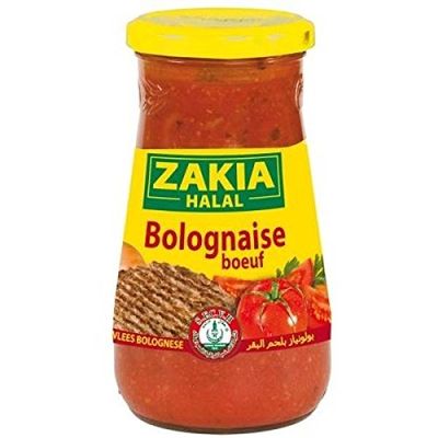 Zakia Halal Beef Bolognese Sauce 400g - ( Unit Price ) - Zakia Halal Sauce bolognaise boeuf 400 g