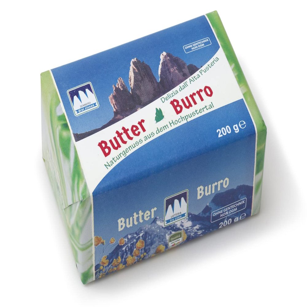 Butter Toblach/Dobbiaco 200 gr. - Dairy Three Peaks
