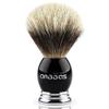 Anbbas Silvertip Badger Shaving Brush,Black Resin & Alloy Design Handle for Men Wet Shaving,Handmade Badger Brush,No Hair Shedding, No Terrible Smell view 1