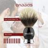 Anbbas Silvertip Badger Shaving Brush,Black Resin & Alloy Design Handle for Men Wet Shaving,Handmade Badger Brush,No Hair Shedding, No Terrible Smell view 3