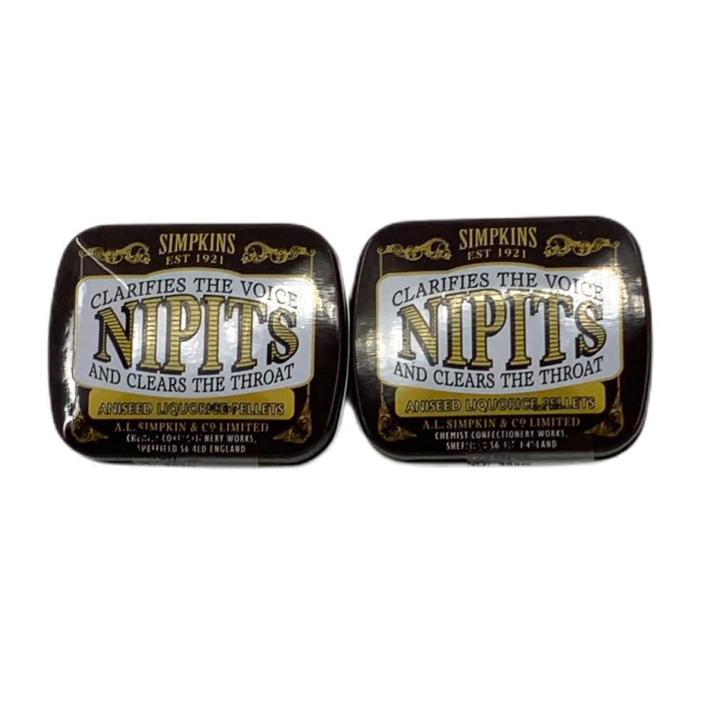 Simpkins | Nipits Liquorice Pellets - Aniseed | 2 X 12G