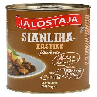 JALOSTAJA Canned Pork Meat in Sauce 400g Finland (Set of Three)