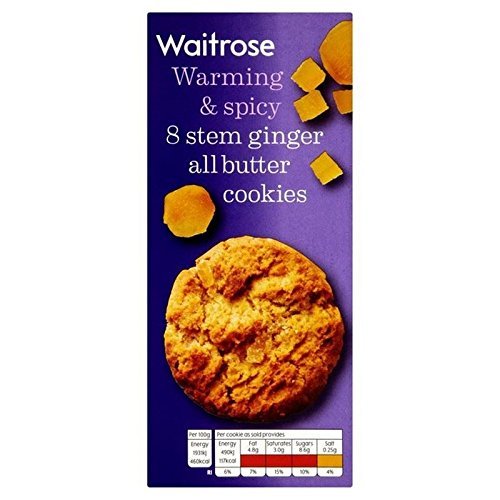 WAITROSE Stem Ginger Cookies 200g