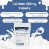 Calcium Carbonate 400mg Mineral Vitamin Food Supplement 90 Tablets Pills Healthy Bones and Teeth Nutrition Supplements HEALTHY MOOD UK view 3