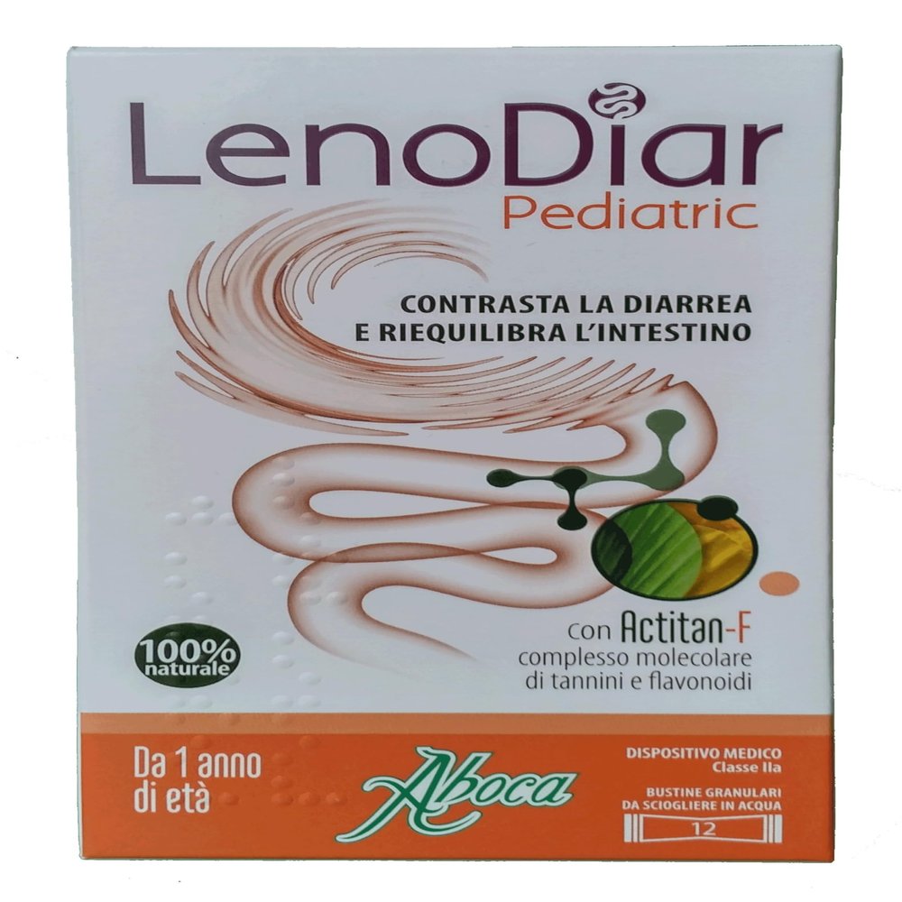 ABOCA LENODIAR PEDIATRIC - Contrasts the diarrhea and balances lintestine 12 SACHETS