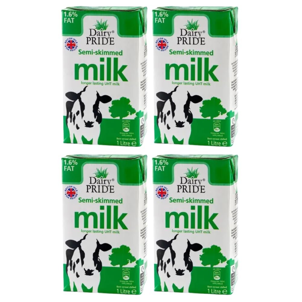 Dairy Pride 1ltr Semi Skimmed UHT Milk (4)