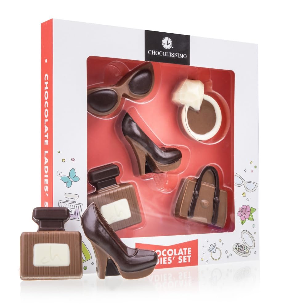 Chocolate vanity-set  Present for all ladies | Mothers Day | Chocolate shoe | Chocolate handbag | Birthday | Girl | Woman | Mum | Daughter | Valentine