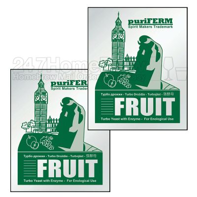 2X PuriFerm Fruit Turbo Yeast with Enzyme