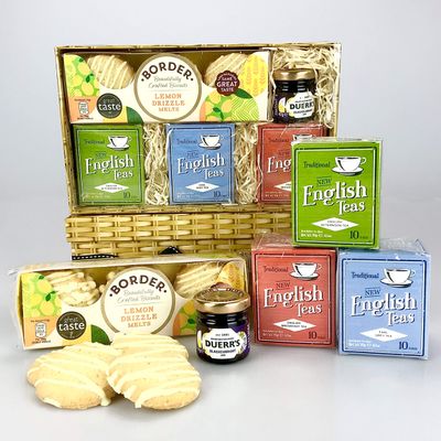 Tea Lovers Hamper Box - Tea Afternoon, Breakfast, Earl Grey -Unique Gift - Female or Male - His Hers Valentine's Day, Valentine, Good Luck,Fathers Day, Birthday, Get Well, Anniversary, New Home, Thank You, Easter, Sharing, Well Done, Graduation, Corp