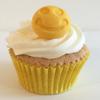 6 Bright Sugar Smiley Faces: Yellow view 1