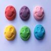 6 Bright Sugar Smiley Faces: Yellow view 2