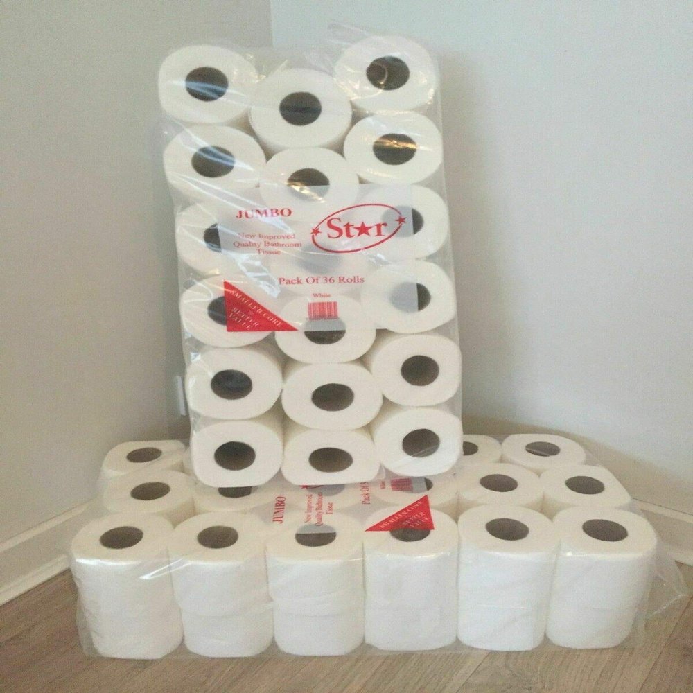 144 Toilet Rolls 2ply Quilted Tissue 200 Sheets (MISA) Jumbo