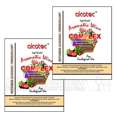 2X Alcotec Aromatic Complex Turbo Wine Yeast with Pectic Enzyme