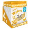 Kiddylicious Banana Wafers - Gluten and Dairy Free Kids Snack - Suitable for 6+ Months - 4 x 10 Twin Packs view 1