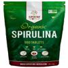 Organic Spirulina Tablets (500 X 500mg) Premium Quality Dietary Superfood | Natural Source of Vegan Protein, Iron & Vitamins | UK Certified Organic, Ideal for Sports Nutrition, Detox & Energy view 1