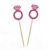 Darling Souvenir, Wedding Engagement Ring Cupcake Toppers, Party Dessert Decorations - Pack Of 20 view 3