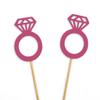 Darling Souvenir, Wedding Engagement Ring Cupcake Toppers, Party Dessert Decorations - Pack Of 20 view 4