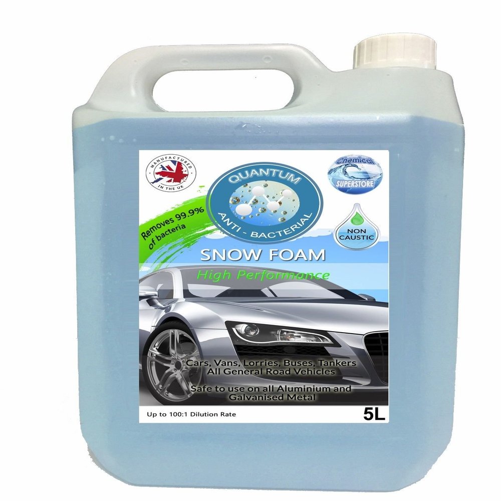 QUANTUM SNOW FOAM ANTI-BACTERIAL FORMULA 2 x 5 L Including NEW Spray Adaptor