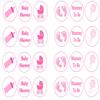 Baby Shower Pink Collection 24 x Cupcake / Cake Toppers choice of Wafer Paper or Icing (1.5" Uncut Premium Wafer Toppers x 24) view 1