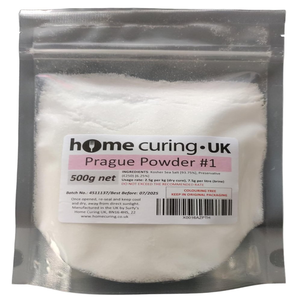 Surfy's Prague Powder #1 (Instacure No.1) Pink Curing Salt (500g) - Colouring Free