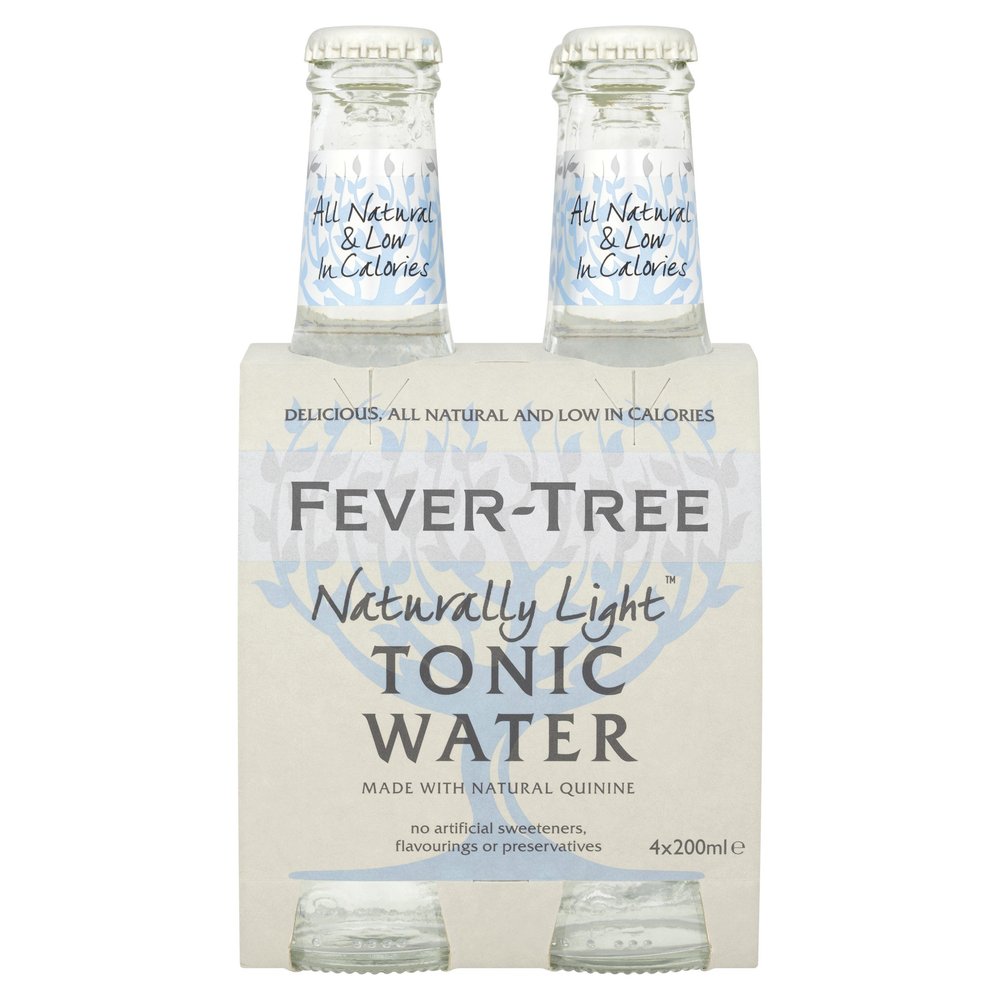 Fever-Tree Refreshingly Light Indian Tonic Water 4 x 200 ml