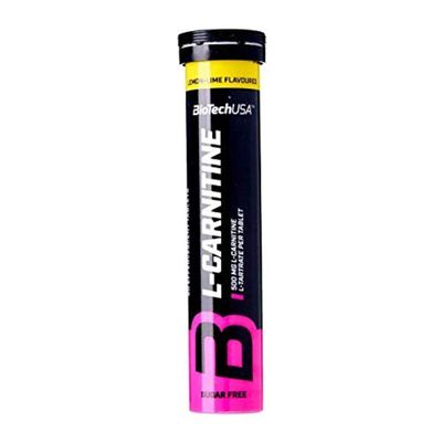 Biotech USA Effervescent L-Carnitine 500 mg Lemon Lime 20 Tablets