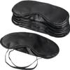 10 Pack Eye Mask Shade Cover Blindfold Travel Sleep Cover with Nose Pad, Black view 1